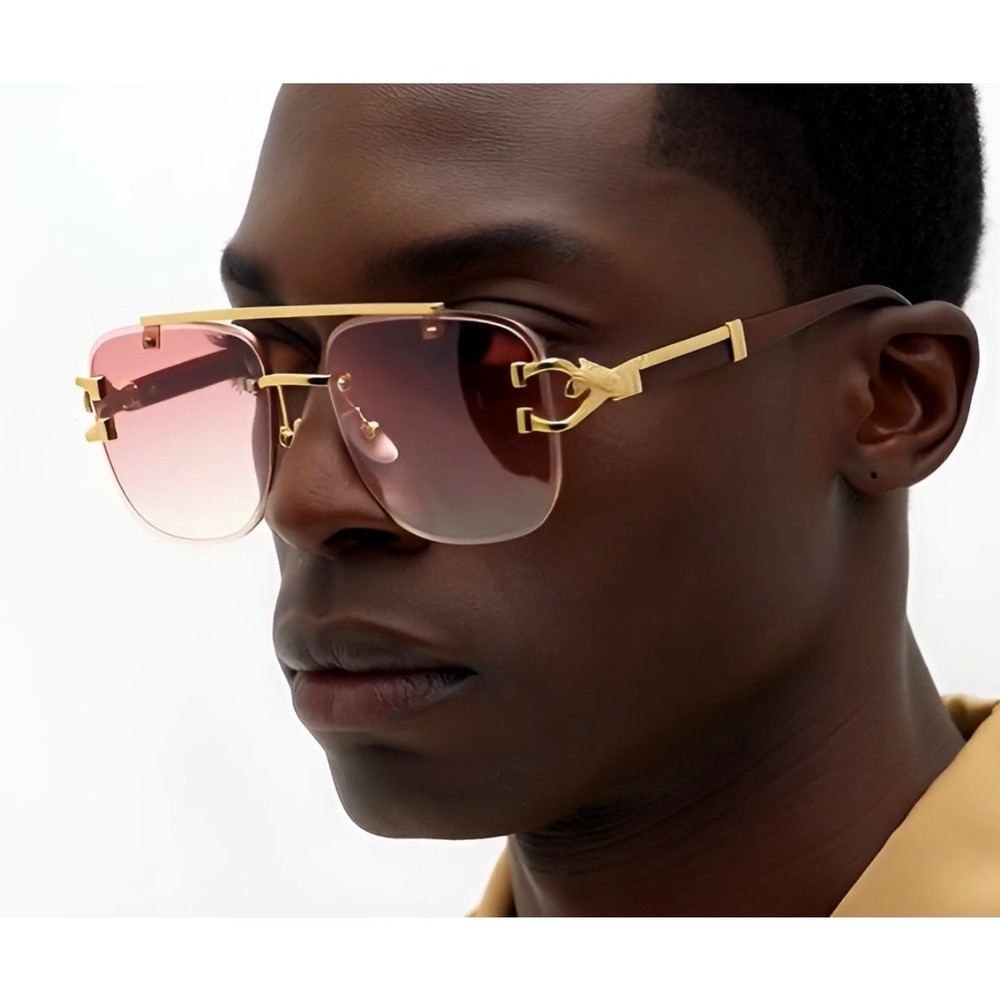 Fashion Men Sunglasses Designer Hip Hop Street Party Wear UV400 Protection Gafas